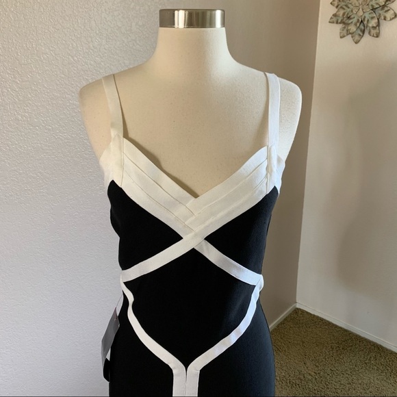 Bebe NWT Color Block Very Stretchy Body-con Dress - Picture 6 of 12